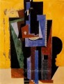 Homme aux mains croisees accoude a une table 1916 Cubism